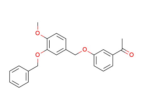 Ethanone, 1-[3-[[4-methoxy-3-(phenylmethoxy)phenyl]methoxy]phenyl]-