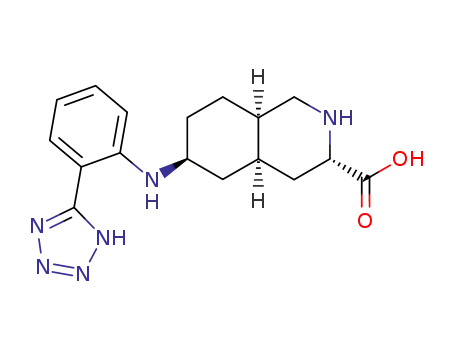 Molecular Structure of 503176-97-4 ((3S,4aR,6S,8aR)-6-[2-(1H-Tetrazol-5-yl)-phenylamino]-decahydro-isoquinoline-3-carboxylic acid)