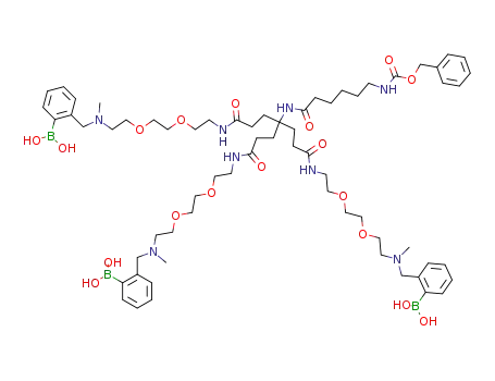 17,20-Dioxa-2,9,14,23-tetraazatetracosanoic acid,
24-(2-boronophenyl)-10,10-bis[14-(2-boronophenyl)-13-methyl-3-oxo-7,
10-dioxa-4,13-diazatetradec-1-yl]-23-methyl-8,13-dioxo-,
1-(phenylmethyl) ester