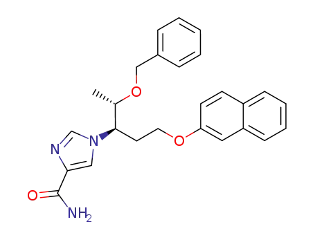 1-[(2S,3R)-2-benzyloxy-5-(2-naphthyloxy)-3-pentyl]imidazole-4-carboxamide