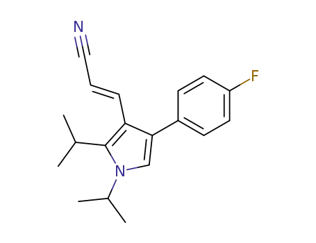 β-<1,2-diisopropyl-4-(4-fluorophenyl)-1H-pyrrol-3-yl>-(E)-acrylonitrile