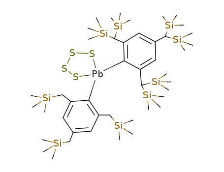 Molecular Structure of 167568-10-7 (Silane,
[[[5-[2,4,6-tris[(trimethylsilyl)methyl]phenyl]tetrathiaplumbolan-5-yl]-2,1,3,
5-benzenetetrayl]trimethylidyne]hexakis[trimethyl-)