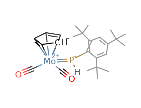 dicarbonyl(η(5)-cyclopentadienyl)[2,4,6-tri(tert-butyl)-phenyl-λ(4)-phosphanediyl]molybdenum(II)