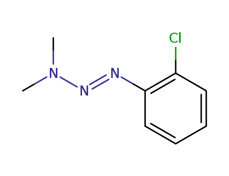 Molecular Structure of 20241-00-3 ((1E)-1-(2-chlorophenyl)-3,3-dimethyltriaz-1-ene)