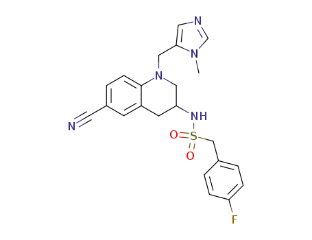 <i>N</i>-[6-cyano-1-(3-methyl-3<i>H</i>-imidazol-4-ylmethyl)-1,2,3,4-tetrahydro-quinolin-3-yl]-<i>C</i>-(4-fluoro-phenyl)-methanesulfonamide