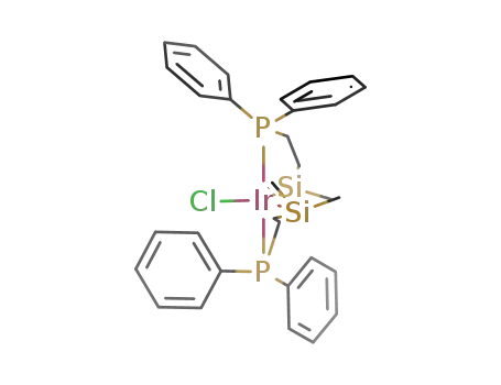 Molecular Structure of 93842-30-9 (chlorobis[[(diphenylphosphino)ethyl]dimethylsilyl]iridium(III))