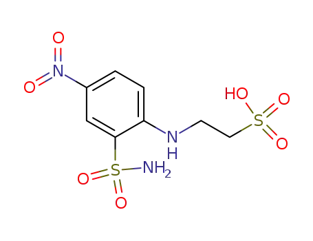 Molecular Structure of 107342-21-2 (5-nitro-2-(β-sulphoethylamino)-benzenesulphonamide)
