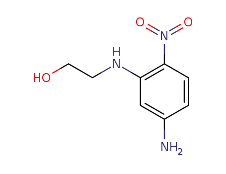 Molecular Structure of 88914-70-9 (2-[(5-aMino-2-nitrophenyl)aMino]ethan-1-ol)
