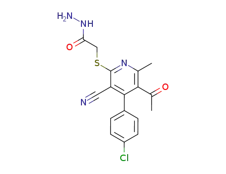 [5-acetyl-4-(4-chloro-phenyl)-3-cyano-6-methyl-pyridin-2-ylsulfanyl]-acetic acid hydrazide