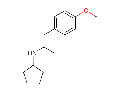 Molecular Structure of 857638-69-8 (cyclopentyl-[2-(4-methoxy-phenyl)-1-methyl-ethyl]-amine)