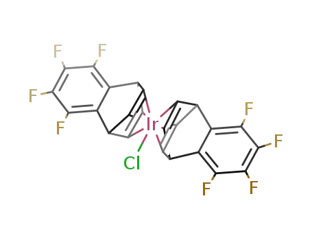 Molecular Structure of 88478-63-1 ({IrCl(tetrafluorobenzobarrelene)2})