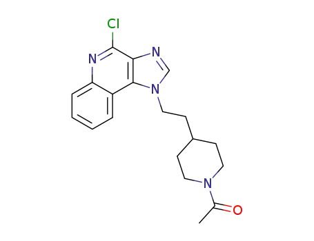 Molecular Structure of 259180-45-5 (Piperidine, 1-acetyl-4-[2-(4-chloro-1H-imidazo[4,5-c]quinolin-1-yl)ethyl]-)
