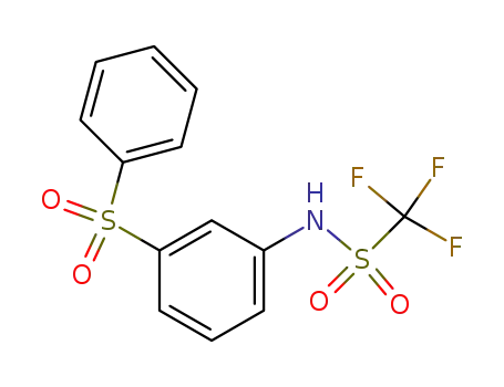 Methanesulfonamide, 1,1,1-trifluoro-N-[3-(phenylsulfonyl)phenyl]-