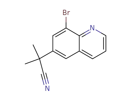 2-(8-bromo-quinolin-6-yl)-2-methyl-propionitrile