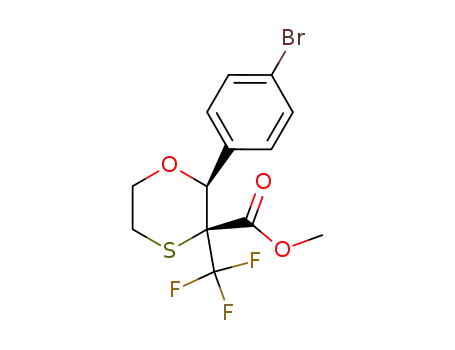 (2R,3S)-METHYL 2-(4-BROMOPHENYL)-3-(TRIFLUOROMETHYL)-1,4-OXATHIANE-3-CARBOXYLATE