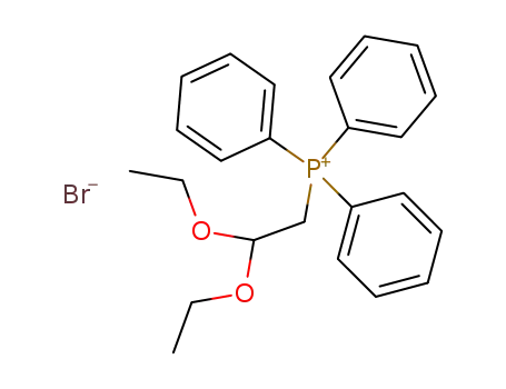 Molecular Structure of 51605-46-0 ((2,2-diethoxyethyl)triphenylphosphoniuM broMide)