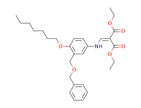 2-[(3-Benzyloxymethyl-4-heptyloxy-phenylamino)-methylene]-malonic acid diethyl ester
