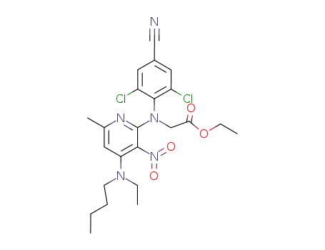 [[4-(butyl-ethyl-amino)-6-methyl-3-nitro-pyridin-2-yl]-(2,6-dichloro-4-cyano-phenyl)-amino]-acetic acid ethyl ester