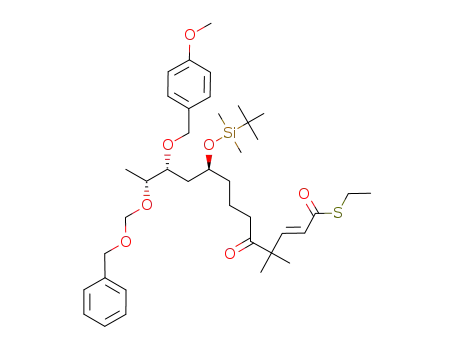 (E)-(9S,11R,12R)-12-Benzyloxymethoxy-9-(tert-butyl-dimethyl-silanyloxy)-11-(4-methoxy-benzyloxy)-4,4-dimethyl-5-oxo-tridec-2-enethioic acid S-ethyl ester