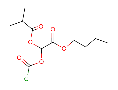 Molecular Structure of 352540-92-2 (2-butoxy-1-[(chlorocarbonyl)oxy]-2-oxyethyl isobutyrate)