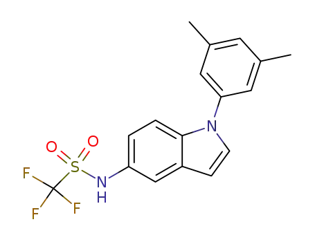 <i>N</i>-[1-(3,5-dimethyl-phenyl)-1<i>H</i>-indol-5-yl]-<i>C</i>,<i>C</i>,<i>C</i>-trifluoro-methanesulfonamide