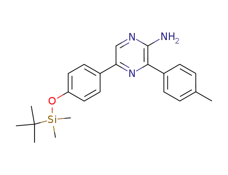5-(4-[tert-butyl(dimethyl)silyloxy]phenyl)-3-(4'-methylphenyl)-2-pyrazinamine