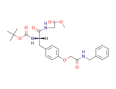 N-(tert-butyloxycarbonyl)-O-<<(N-benzylamino)carbonyl>methyl>-L-tyrosylglycine methyl ester