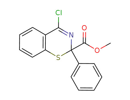 Molecular Structure of 1044822-25-4 (methyl 4-chloro-2-phenyl-2H-benzo[e][1,3]thiazine-2-carboxylate)