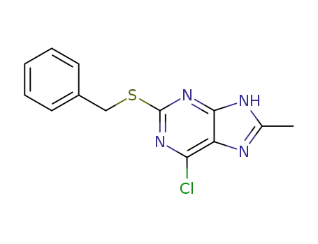 6-chloro-2-phenylmethyl-sulfanyl-8-methylpurine