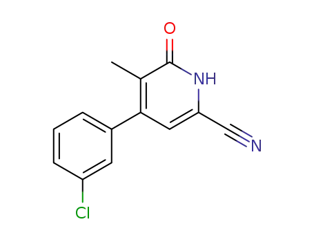 4-(3-chloro-phenyl)-5-methyl-6-oxo-1,6-dihydro-pyridine-2-carbonitrile