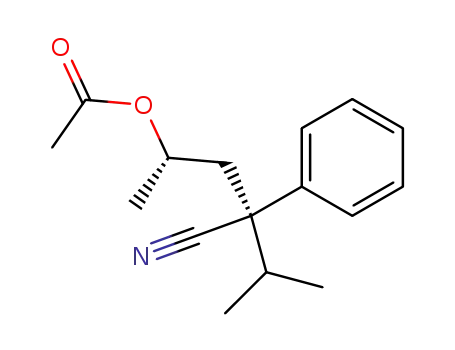 Acetic acid (1S,3R)-3-cyano-1,4-dimethyl-3-phenyl-pentyl ester