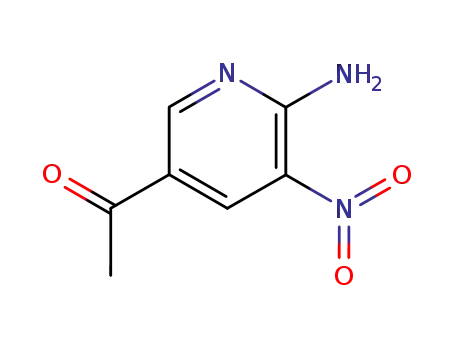 Molecular Structure of 127356-41-6 (5-acetyl-2-amino-3-nitropyridine)