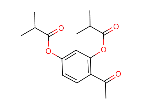 Molecular Structure of 957272-64-9 (2',4'-di-(2-methylpropanoyloxy)-acetophenone)