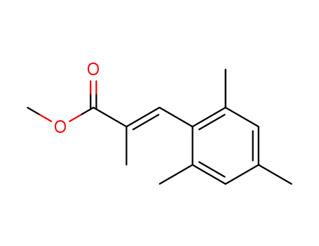 2-Propenoic acid, 2-methyl-3-(2,4,6-trimethylphenyl)-, methyl ester,
(2E)-
