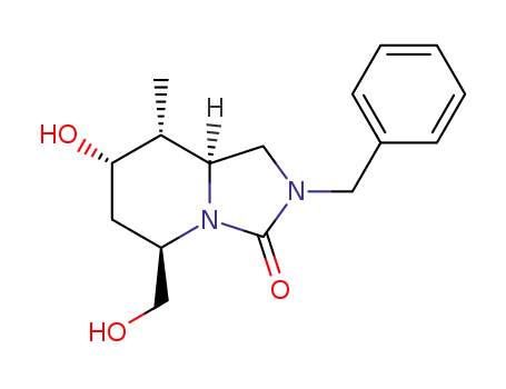(5R,7S,8R,8aS)-2-Benzyl-7-hydroxy-5-hydroxymethyl-8-methyl-hexahydro-imidazo[1,5-a]pyridin-3-one