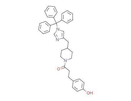 3-(4-hydroxy-phenyl)-1-[4-(1-trityl-1<i>H</i>-imidazol-4-ylmethyl)-piperidin-1-yl]-propan-1-one