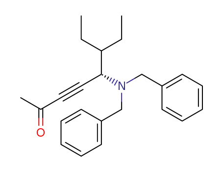 3-Octyn-2-one, 5-[bis(phenylmethyl)amino]-6-ethyl-, (5S)-