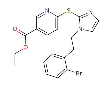 ethyl 6-({1-[2-(2-bromophenyl)ethyl]-1H-imidazol-2-yl}sulfanyl)pyridine-3-carboxylate