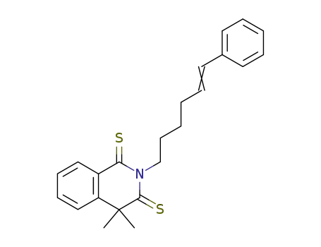 4,4-dimethyl-2-(6-phenyl-hex-5-enyl)-4<i>H</i>-isoquinoline-1,3-dithione