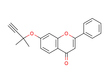 7-(1,1-dimethyl-prop-2-ynyloxy)-2-phenyl-chromen-4-one