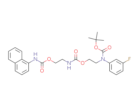2-[2-[(N-t-butoxycarbonyl)-N-(3-fluorophenyl)]aminoethoxycarbonyl]aminoethyl N-(1-naphthyl)carbamate