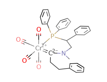 Cr(CO)4((C<sub>6</sub>H<sub>5</sub>)2PCH(C<sub>6</sub>H<sub>5</sub>)CH<sub>2</sub>N(CH<sub>3</sub>)C(CH<sub>2</sub>CH<sub>2</sub>C<sub>6</sub>H<sub>5</sub>))