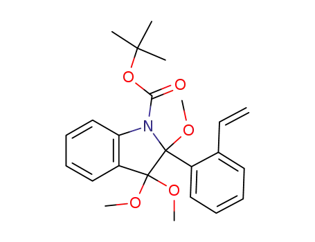 1H-Indole-1-carboxylic acid,
2-(2-ethenylphenyl)-2,3-dihydro-2,3,3-trimethoxy-, 1,1-dimethylethyl
ester