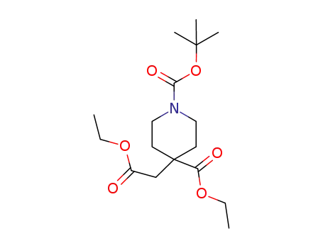 1,4-Piperidinedicarboxylic acid, 4-(2-ethoxy-2-oxoethyl)-, 1-(1,1-dimethylethyl) 4-ethyl ester