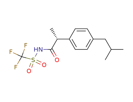 (2R)-2-(4-isobutylphenyl)-N-[(trifluoromethyl)sulfonyl]propanamide