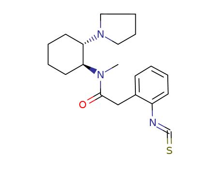 2-ISOTHIOCYANATO-N-METHYL-N-(2-(PYRROLIDIN-1-YL)CYCLOHEXYL)BENZENEACETAMIDE