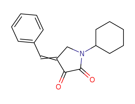 Molecular Structure of 4805-31-6 (4-benzylidene-1-cyclohexylpyrrolidine-2,3-dione)