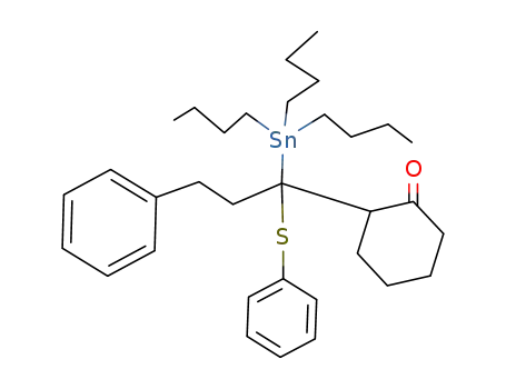 2-(3-phenyl-1-phenylthio-1-tributylstannyl)propylcyclohexanone