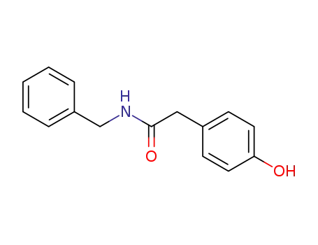 Molecular Structure of 120271-79-6 (Benzeneacetamide, 4-hydroxy-N-(phenylmethyl)-)