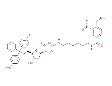 4-N-{6-[3-nitro-4-(aminomethyl)]benzamidohexyl}-5'-O-(4,4'-dimethoxytrityl)-2'-deoxycytidine